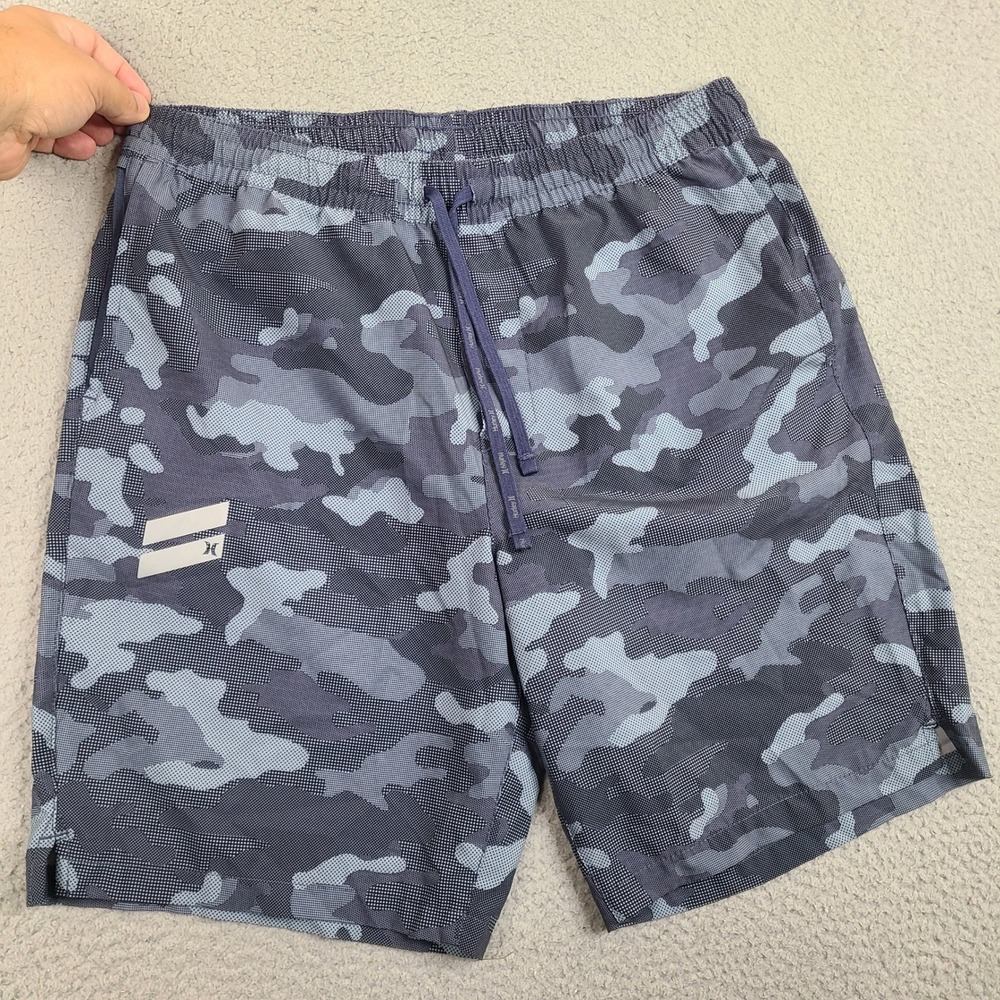 Hurley Board Shorts Mens XL 31 Waist Blue Camo Swim Trunks Exist Hybrid